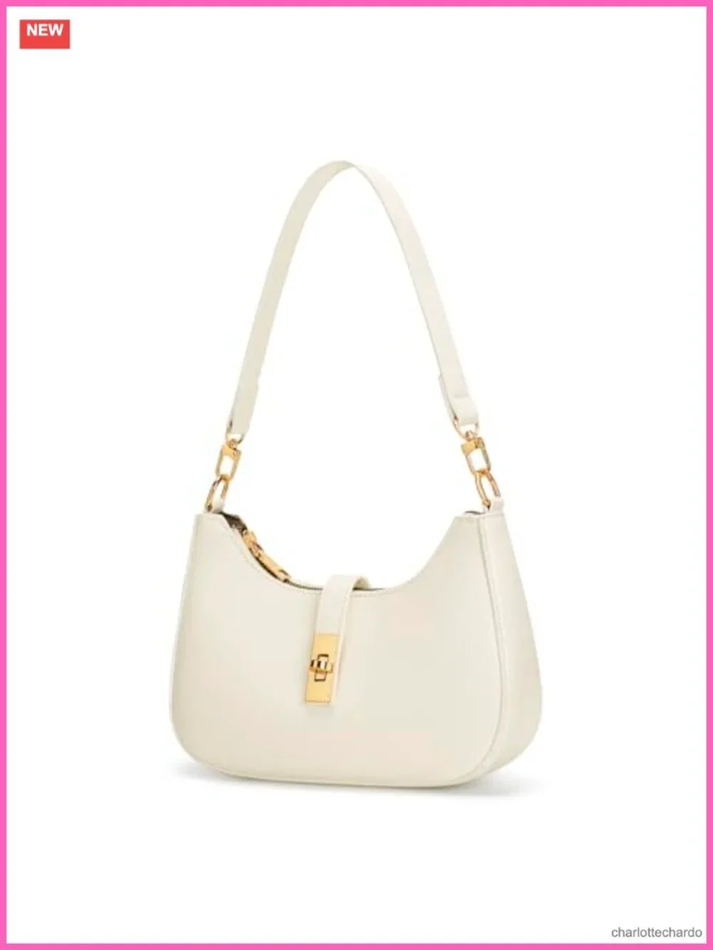 Vegan Leather Hobo Shoulder Bag Crossbody Purse with Zipper Detachable Chain
